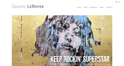 Desktop Screenshot of galerieleroyer.com